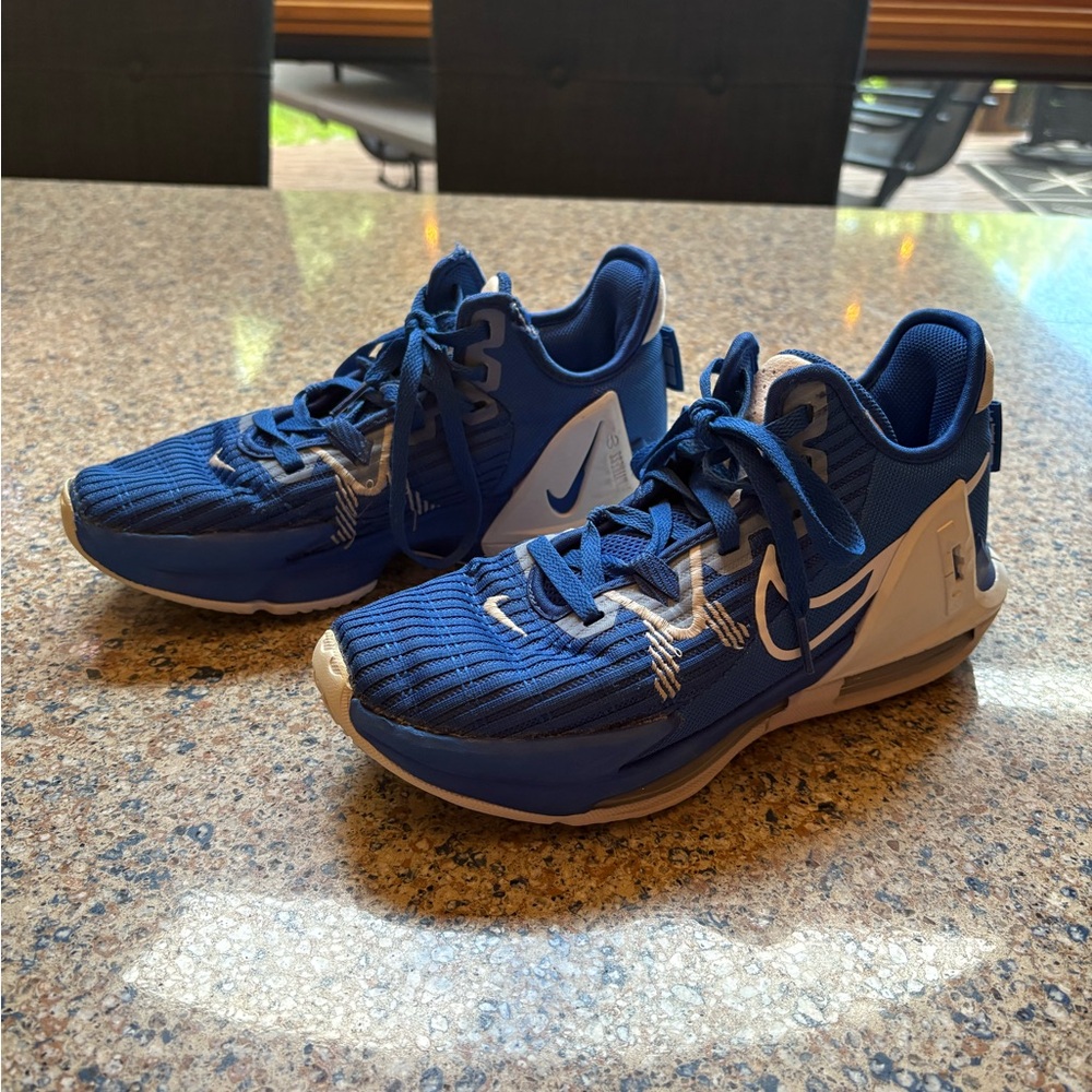 Nike Navy and White Running Shoes (Volleyball-Basketball)
